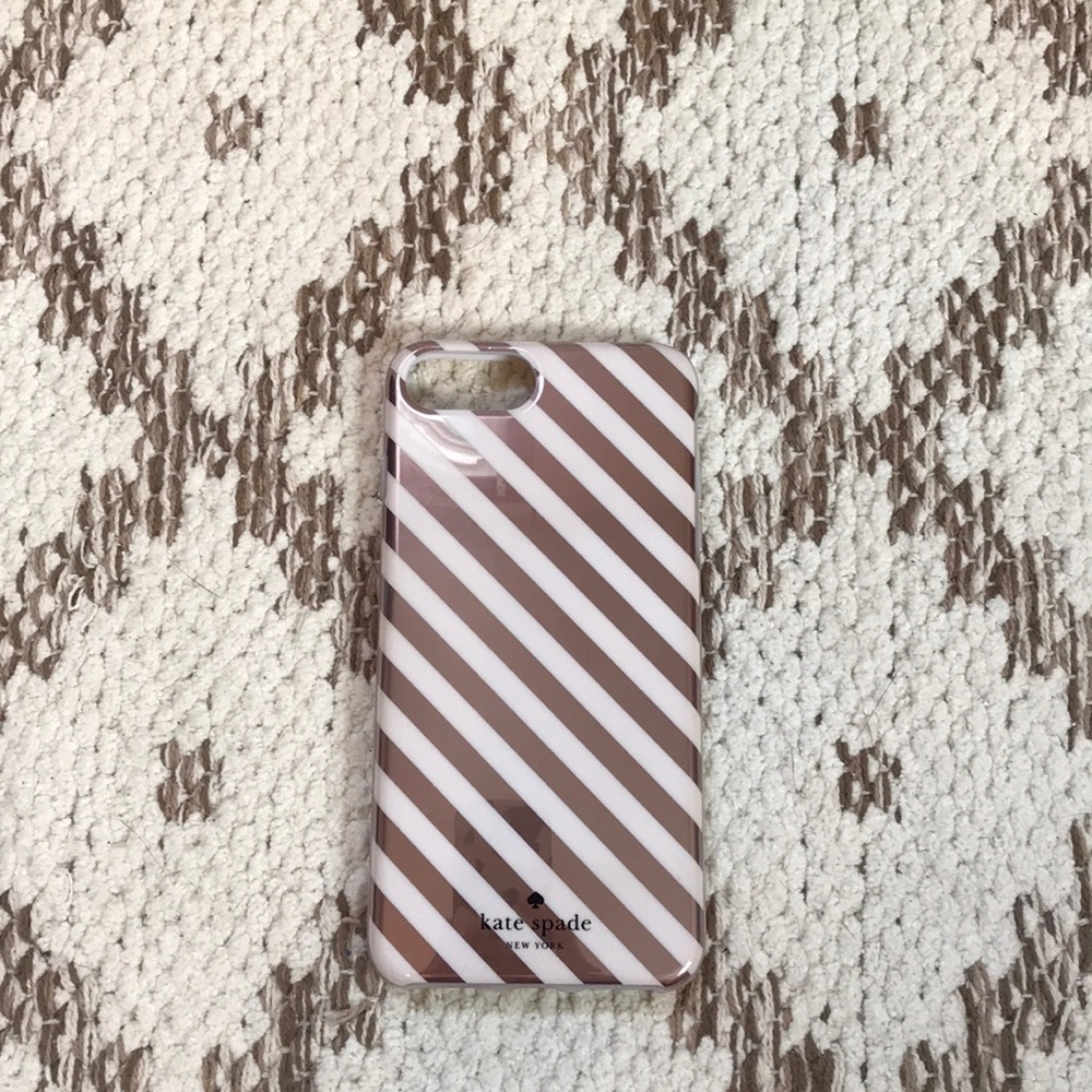 Rose Gold Striped iPhone 8 Plus Kate Spade